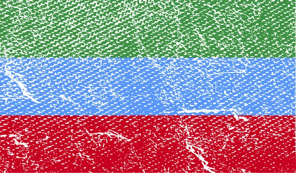 Vlag van Dagestan — Stockvector