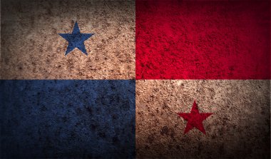 Eski desenli Panama bayrağı.