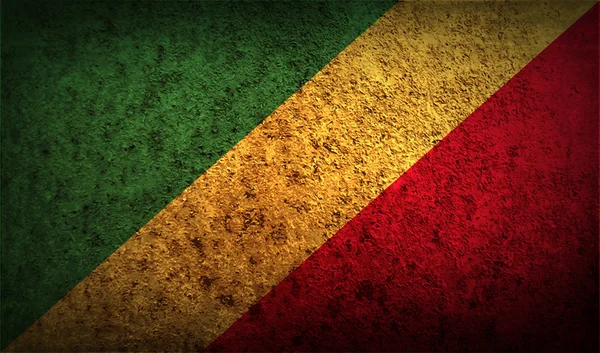 Bandiera della Repubblica del Congo — Vettoriale Stock