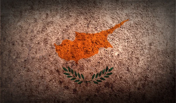 Bandera de Chipre con textura antigua . — Archivo Imágenes Vectoriales