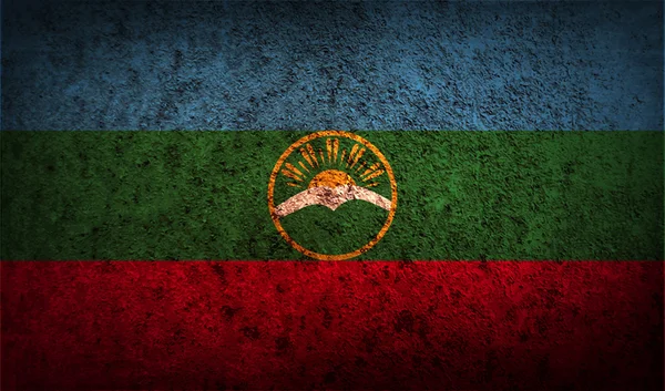 Bandeira de karachay-cherkessia república — Vetor de Stock