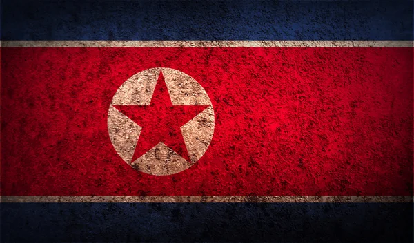 Nordkoreas flagga — Stock vektor