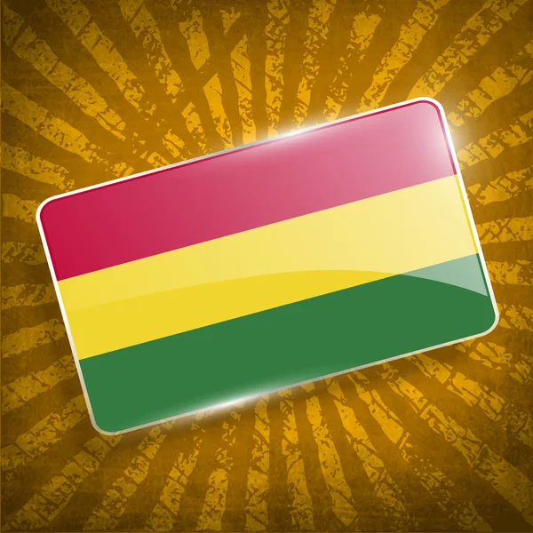 Flag of Bolivia with old texture. Vector — Stock Vector