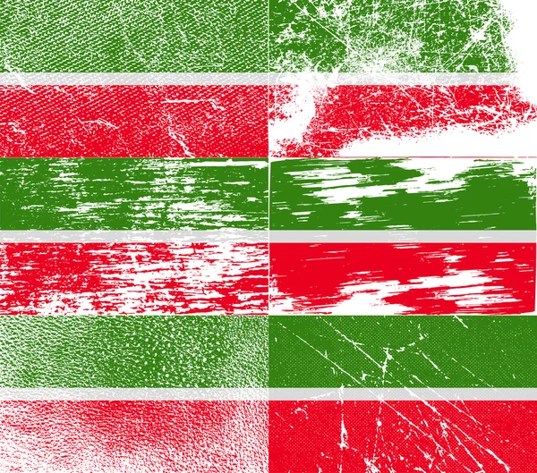 Flag of Tatarstan with old texture. Vector — Stock Vector