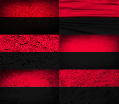 Oun Upa bayrağı eski doku ile. Vektör