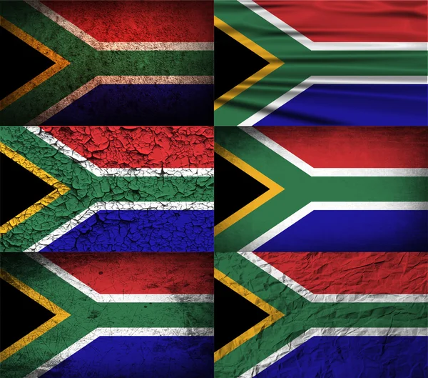 南非与旧纹理的标志。矢量 — 图库矢量图片