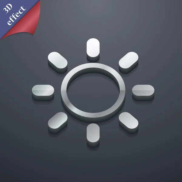 Brightness icon symbol. 3D style. Trendy, modern design with space for your text Vector — Stockový vektor