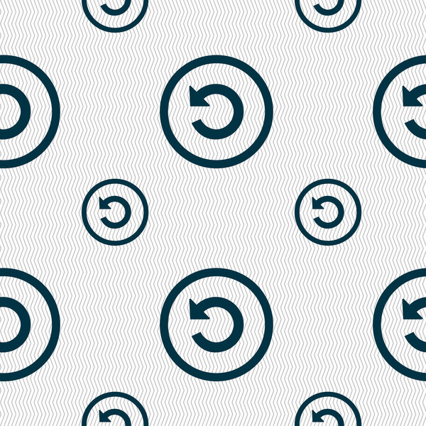 Upgrade, arrow, update icon sign. Seamless pattern with geometric texture. Vector