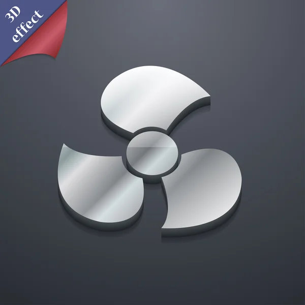 Fans, propeller icon symbol. 3D style. Trendy, modern design with space for your text Vector — Stockvector