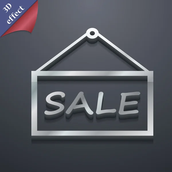 Sale-Tag-Symbol. 3D-Stil. trendiges, modernes Design mit Platz für Ihren Textvektor — Stockvektor