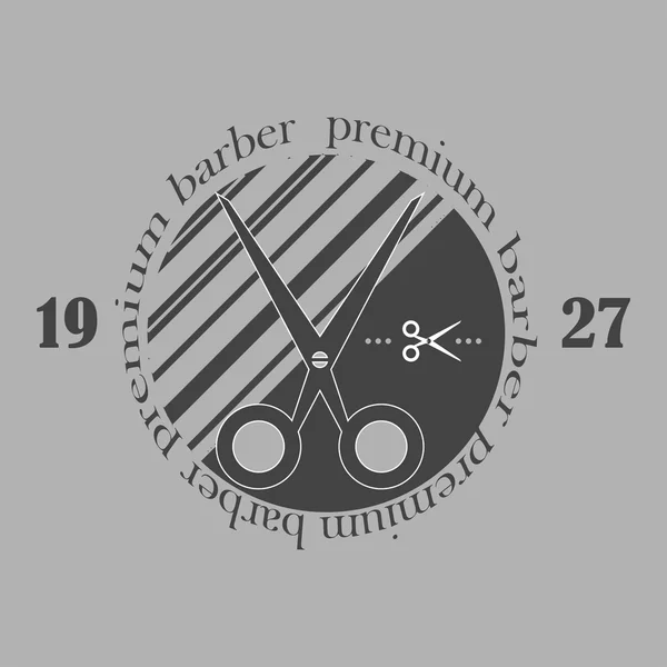 Vintage barber shop logo, etykietki, odznaki i projektowania elementu. — Zdjęcie stockowe