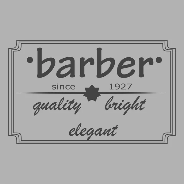 Vintage barber shop logo, etykietki, odznaki i projektowania elementu. — Zdjęcie stockowe