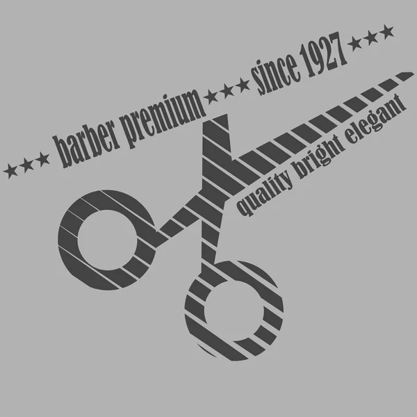 Vintage-Friseur-Logo, Etiketten, Abzeichen und Designelemente. Vektor — Stockvektor