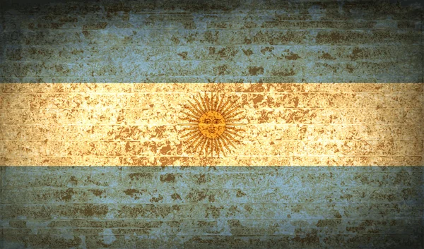 Flaggen Argentiniens mit schmutzigem Papier. Vektor — Stockvektor