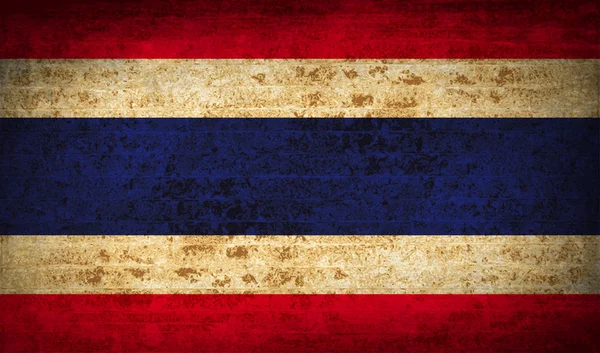 थायलंडला गलिच्छ कागदाच्या पोतसह ध्वज. व्हेक्टर — स्टॉक व्हेक्टर