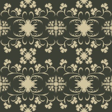 Siyah Victoria Şam Çiçek desenleri