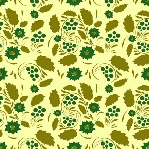 Halk çiçekleri sanat desenleri. Çiçek soyut yüzey tasarımı. Kusursuz desen.