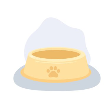 Köpek ve kedi kasesi. Hayvan bakımı için aksesuar yiyecek konteynırı