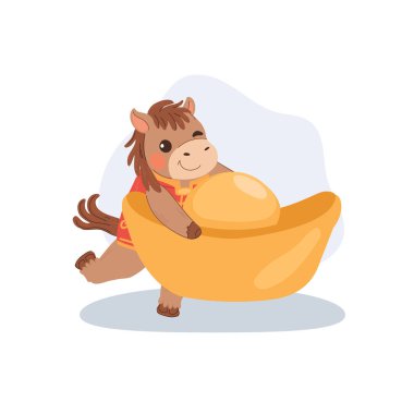 Çin 'in yeni yılı Şanslı atı altın külçeler taşıyor