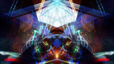 soyut dijital duvar kağıdı, psikedelik desen