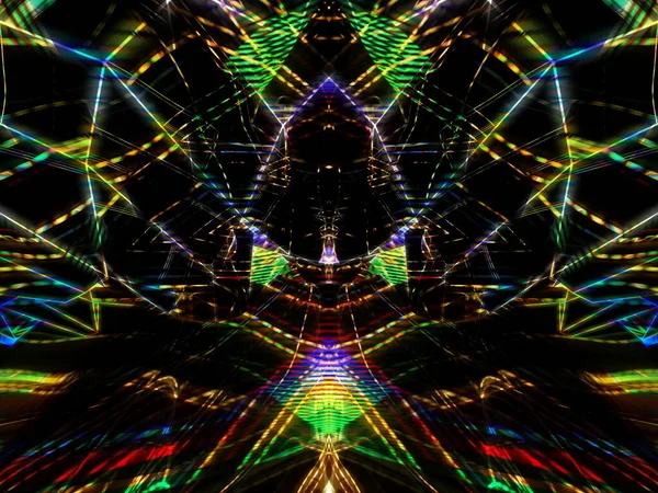 Абстрактные Цифровые Обои Психоделический Узор — стоковое фото