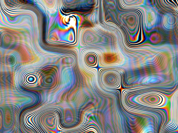 Fondo Pantalla Digital Abstracto Patrón Psicodélico — Foto de Stock