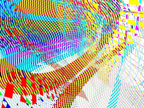 Abstrakcyjna Cyfrowa Tapeta Psychodeliczny Wzór — Zdjęcie stockowe