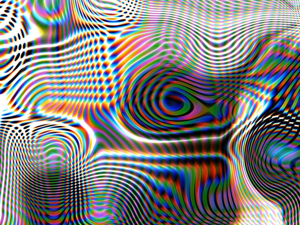 抽象的なデジタル壁紙サイケデリックなパターン — ストック写真