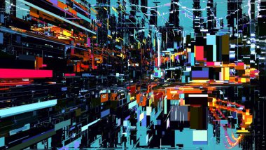 Çok renkli soyut arkaplan. Renkli desen. Dijital efektler. Poster, broşür, el ilanı ve kart için yaratıcı grafik tasarımı. Eşsiz duvar kâğıdı. Ağ, kumaş ve not defteri kapağı için arkaplan.