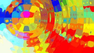 Çok renkli soyut arkaplan. Renkli desen. Dijital efektler. Poster, broşür, el ilanı ve kart için yaratıcı grafik tasarımı. Eşsiz duvar kâğıdı. Ağ, kumaş ve not defteri kapağı için arkaplan.