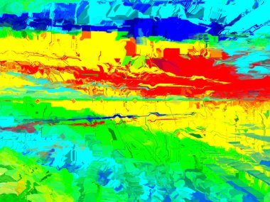 Dijital efektler. Çok renkli soyut arkaplan. Renkli desen. Poster, broşür, el ilanı ve kart için yaratıcı grafik tasarımı. Eşsiz duvar kâğıdı. Ağ, kumaş ve not defteri kapağı için arkaplan.