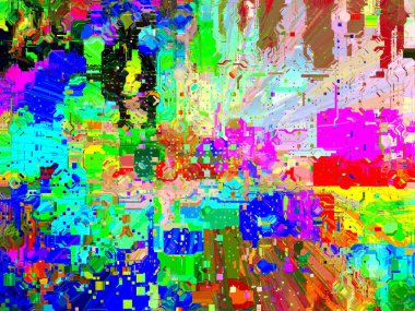 Dijital efektler. Çok renkli soyut arkaplan. Renkli desen. Poster, broşür, el ilanı ve kart için yaratıcı grafik tasarımı. Eşsiz duvar kâğıdı. Ağ, kumaş ve not defteri kapağı için arkaplan.