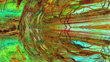 Çok renkli soyut arkaplan. Renkli desen. Dijital efektler. Poster, broşür, el ilanı ve kart için yaratıcı grafik tasarımı. Eşsiz duvar kâğıdı. Ağ, kumaş ve not defteri kapağı için arkaplan.