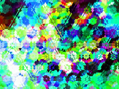 Dijital efektler. Çok renkli soyut arkaplan. Renkli desen. Poster, broşür, el ilanı ve kart için yaratıcı grafik tasarımı. Eşsiz duvar kâğıdı. Ağ, kumaş ve not defteri kapağı için arkaplan.