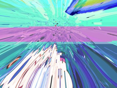 Dijital efektler. Çok renkli soyut arkaplan. Renkli desen. Poster, broşür, el ilanı ve kart için yaratıcı grafik tasarımı. Eşsiz duvar kâğıdı. Ağ, kumaş ve not defteri kapağı için arkaplan.