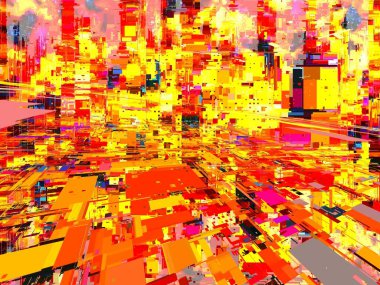 Dijital efektler. Çok renkli soyut arkaplan. Renkli desen. Poster, broşür, el ilanı ve kart için yaratıcı grafik tasarımı. Eşsiz duvar kâğıdı. Ağ, kumaş ve not defteri kapağı için arkaplan.