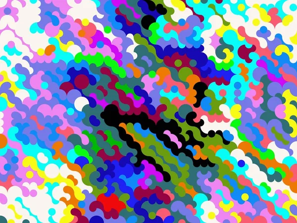 Fundo Abstrato Multicolorido Padrão Colorido Efeitos Digitais Design Gráfico Criativo — Fotografia de Stock