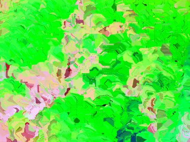 Dijital efektler. Neon parıltısı. Simetri ve yansıma. Şenlik dekorasyonu. Bulanık arkaplan.