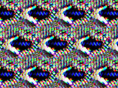 Çok renkli soyut arkaplan. Dijital efektler. Geometrik doku. Renkli desen. Poster, broşür, el ilanı ve kart için yaratıcı grafik tasarımı. Benzersiz şehir kamuflajı.