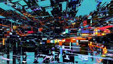 Çok renkli soyut arkaplan. Renkli desen. Dijital efektler. Poster, broşür, el ilanı ve kart için yaratıcı grafik tasarımı. Eşsiz duvar kâğıdı. Ağ, kumaş ve not defteri kapağı için arkaplan.