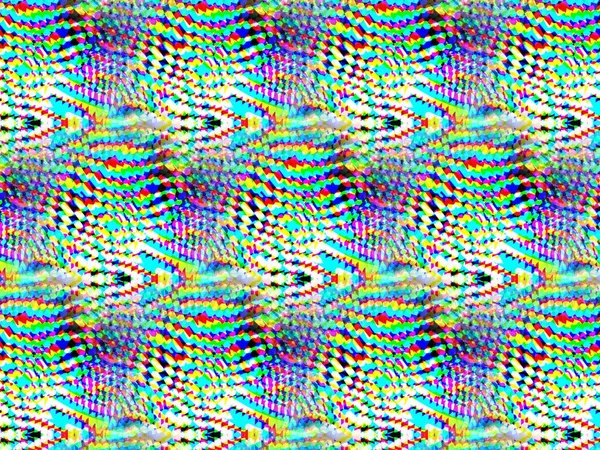 Flerfärgad Abstrakt Bakgrund Digitala Effekter Geometrisk Struktur Färgstarkt Mönster Kreativ — Stockfoto