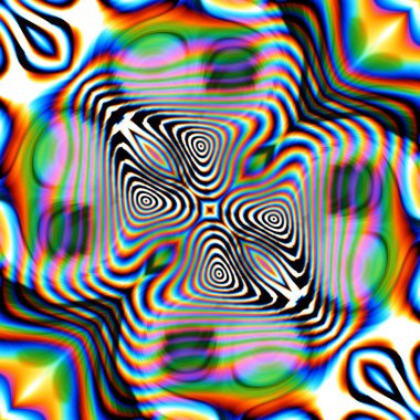 Fraktal soyut arkaplan. Dijital efektler. Şenlik dekorasyonu. Renkli desen. Geometrik doku.