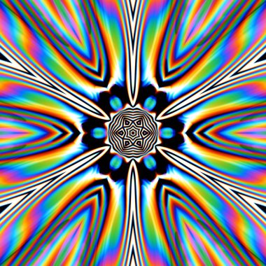 Fraktal soyut arkaplan. Dijital efektler. Şenlik dekorasyonu. Renkli desen. Geometrik doku.