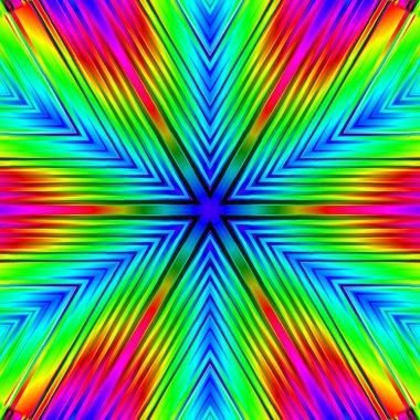 Fraktal soyut arkaplan. Dijital efektler. Şenlik dekorasyonu. Renkli desen. Geometrik doku.