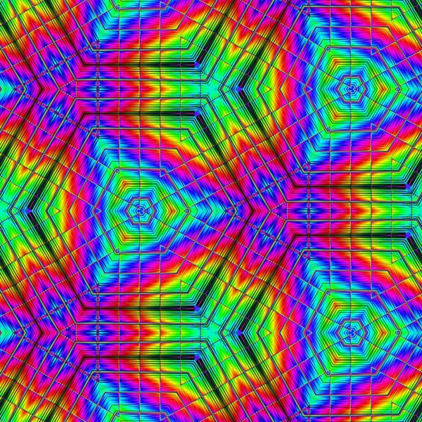 Fractale Abstracte Achtergrond Digitale Effecten Feestelijke Versiering Kleurrijk Patroon Geometrische — Stockfoto