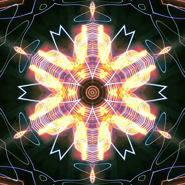 Fractal Abstrakti Tausta Digitaaliset Vaikutukset Juhlallinen Koristelu Värikäs Kuvio Geometrinen — kuvapankkivalokuva