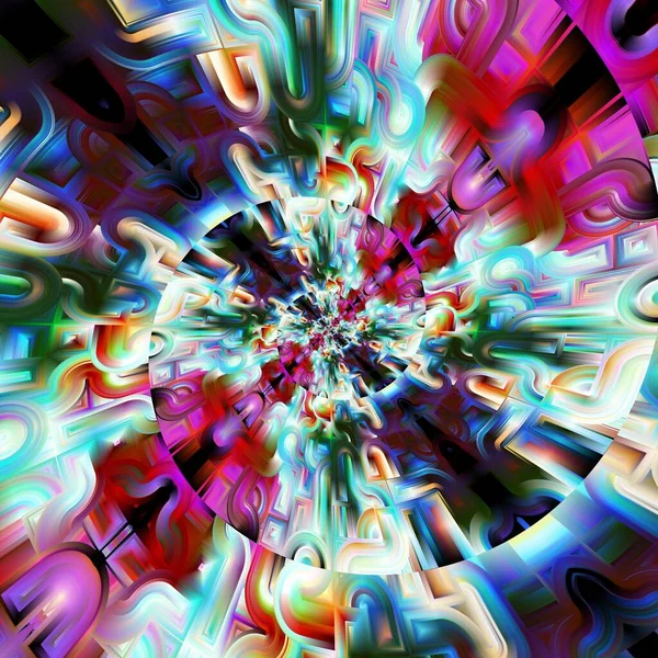 Fraktal soyut arkaplan. Dijital efektler. Şenlik dekorasyonu. Renkli desen. Geometrik doku.