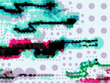 Dijital efektler. Geometrik soyut arkaplan. Renkli desen. Benzersiz bir doku. Şenlik dekorasyonu. Poster, broşür, el ilanı ve kart için yaratıcı grafik tasarımı. Ağ, kumaş ve örtü için arkaplan.