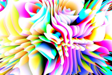 Çok renkli soyut arkaplan. Renkli desen. Dijital efektler. Poster, broşür, el ilanı ve kart için yaratıcı grafik tasarımı. Eşsiz duvar kâğıdı. Ağ, kumaş ve not defteri kapağı için arkaplan.