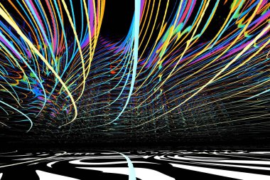 Çok renkli soyut arkaplan. Renkli desen. Dijital efektler. Poster, broşür, el ilanı ve kart için yaratıcı grafik tasarımı. Eşsiz duvar kâğıdı. Ağ, kumaş ve not defteri kapağı için arkaplan.